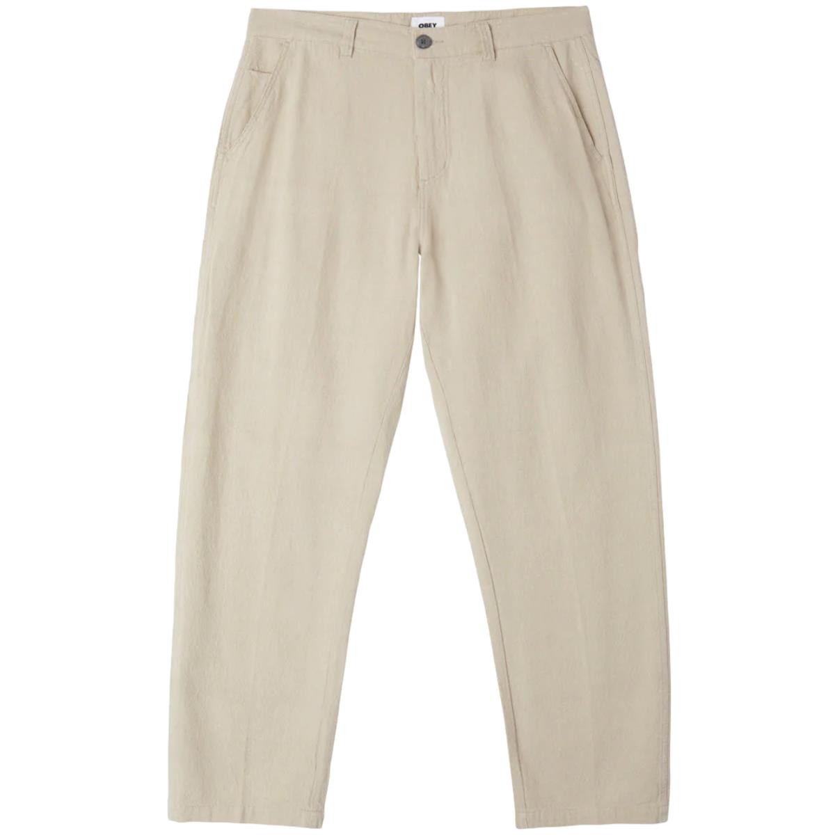 OBEY FUBAR LINEN PANT OATMEAL