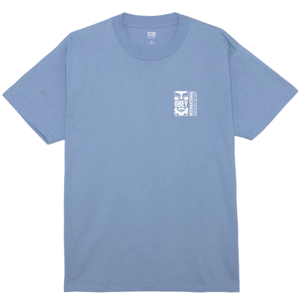 OBEY ICON SPLIT DIGITAL VIOLET T-SHIRT