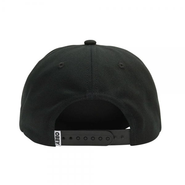 OBEY OBEY BUBBLE 5 PANEL SNAPBACK BLACK CAPPELLO