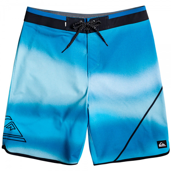 QUIKSILVER BOARDSHORT SURFSILK NEW WAVE SNORKEL BLUE 20 COSTUME