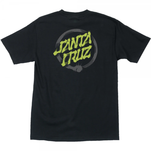 SANTA CRUZ MAKO DOT BLACK T-SHIRT