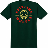 SPITFIRE BIGHEAD CLASSIC FORREST GREEN/RED/YELLOW T-SHIRT