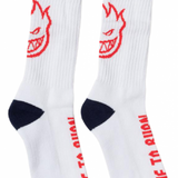 SPITFIRE HEADS UP WHITE/NAVY/RED CALZINI