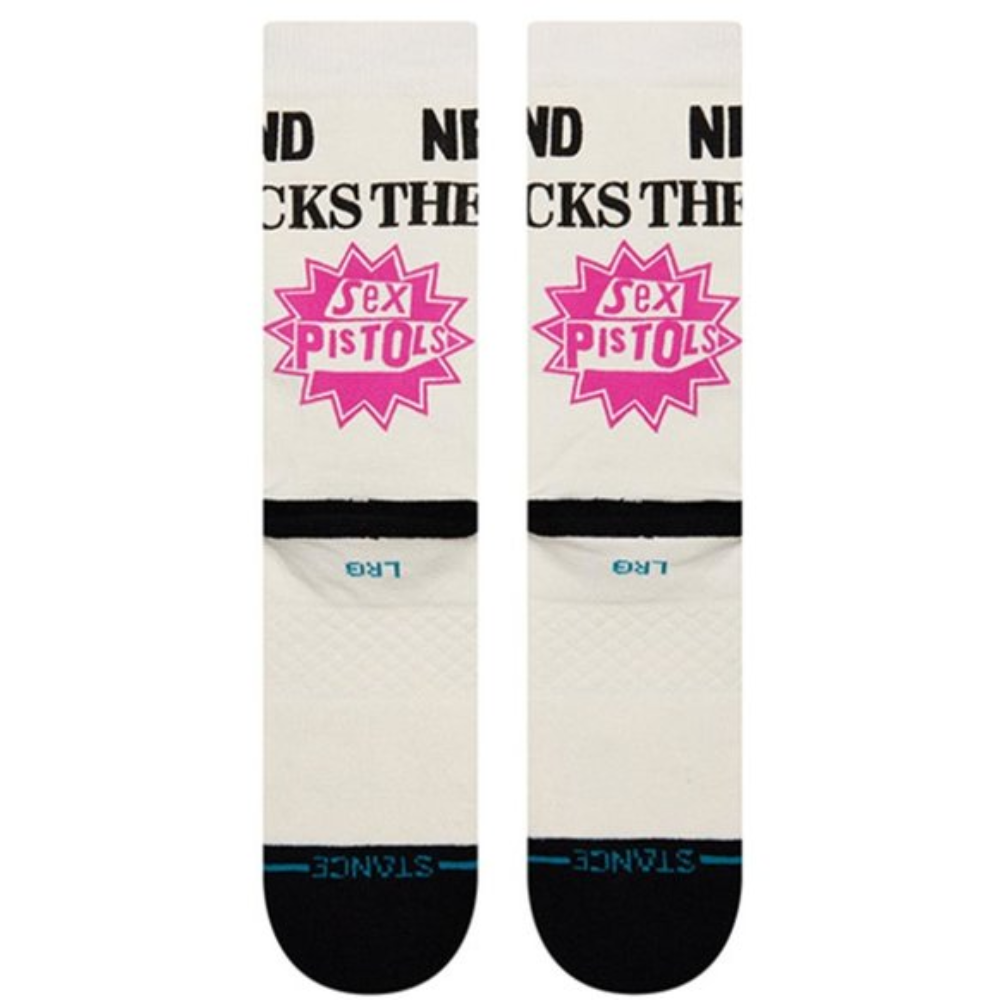 STANCE X SEX PISTOLS BOLLOCKS OFF WHITE CALZINI