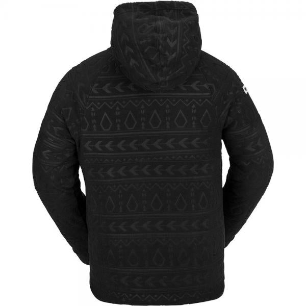 VOLCOM V-SCIENCE 1/2 ZIP HALF BLACK PILE