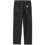 CARHARTT WIP DOUBLE KNEE BLACK PANT (STONE WASHED)