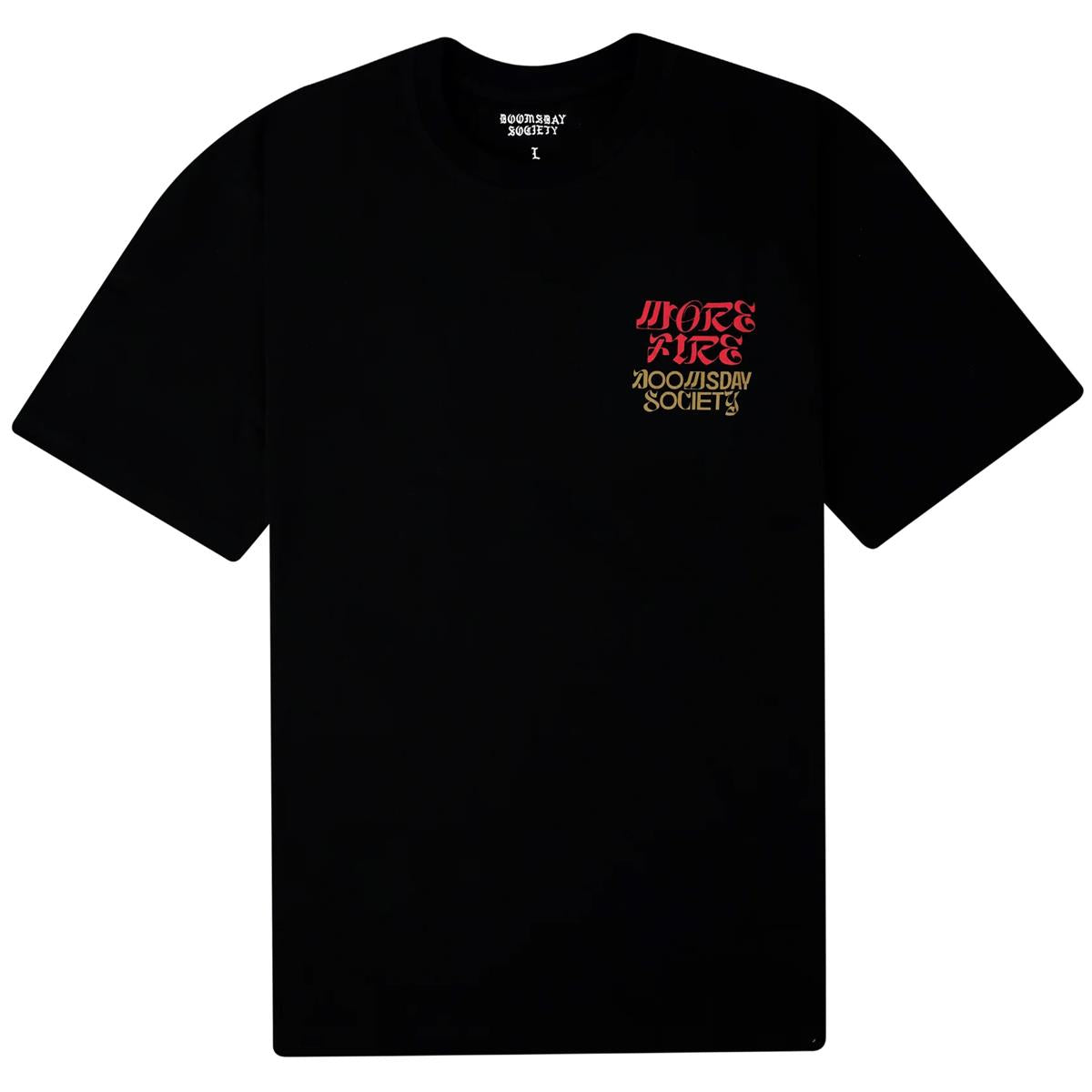 DOOMSDAY MORE FIRE BLACK T-SHIRT