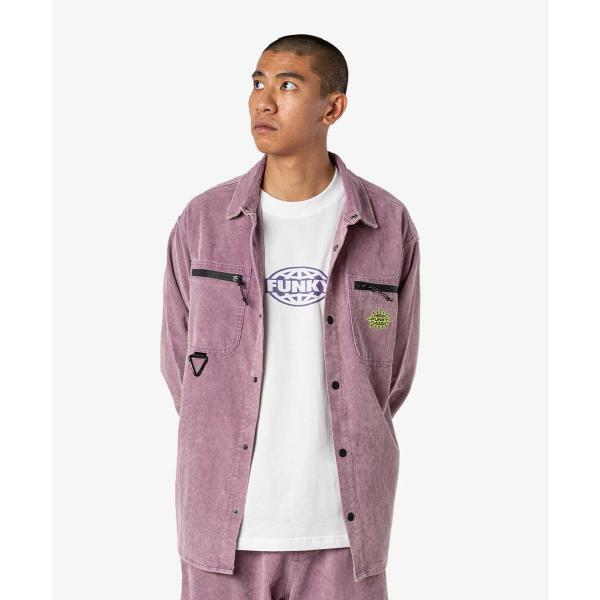 FUNKY ULTRA CORDUROY ORCHID CAMICIA