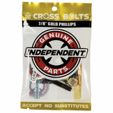 INDEPENDENT GENUINE PARTS PHILLIPS HARDWARE 7/8" IN BLACK/GOLD VITI