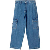 OBEY BIG WIG CARGO DENIM LIGHT INDIGO PANTALONI