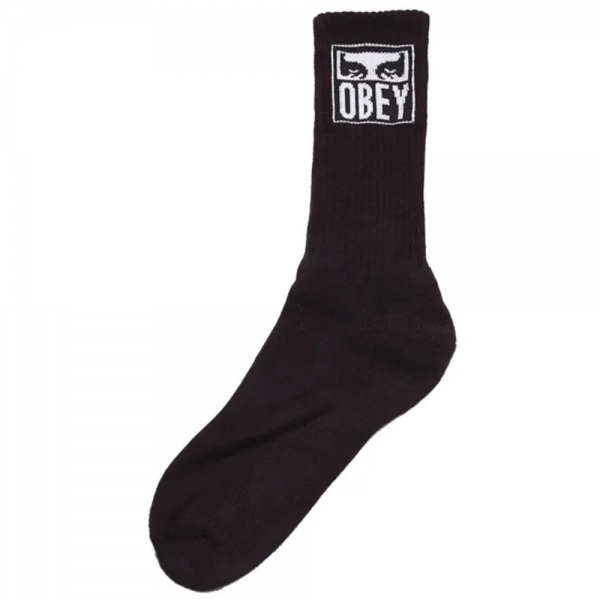OBEY EYES ICON SOCKS BLACK