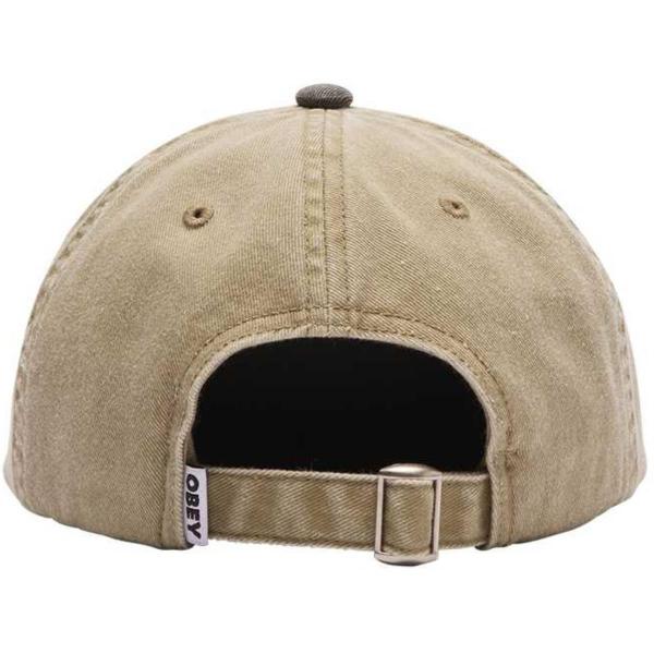 OBEY PIGMENT 2 TONE LOWERCASE  KHAKI CAPPELLO