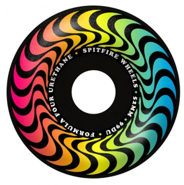 SPITFIRE TEAM TRIPPY SWIRL F4 99A RADIAL 54MM RUOTE SKATEBOARD