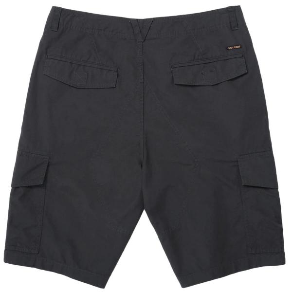 VOLCOM GRANDE BARRACKS 22" CARGO SHORT ASPHALT BLACK