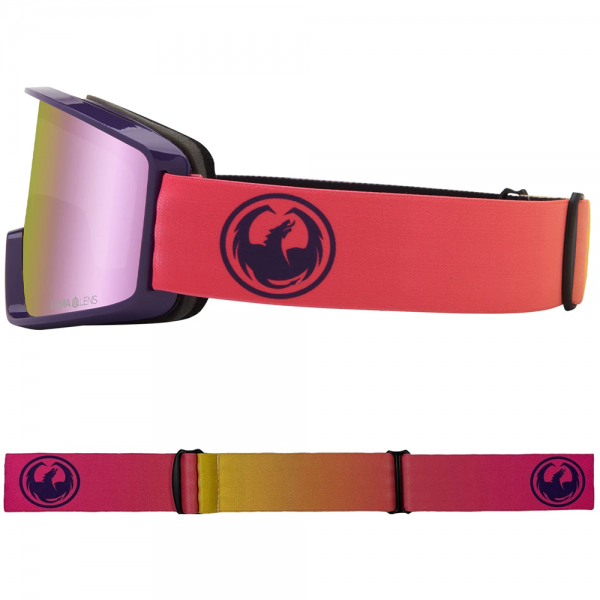 DRAGON DX3 OTG FADE PINK LITE/PINK ION MASCHERA SNOWBOARD BAMBINO