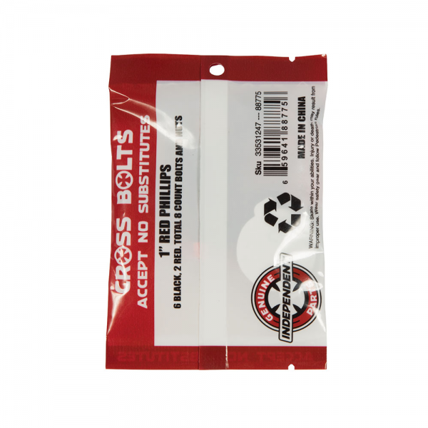INDEPENDENT GENUINE PARTS PHILLIPS HARDWARE 1 IN BLACK/RED VITI