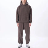 OBEY LOWERCASE PIGMENT JAVA BROWN FELPA