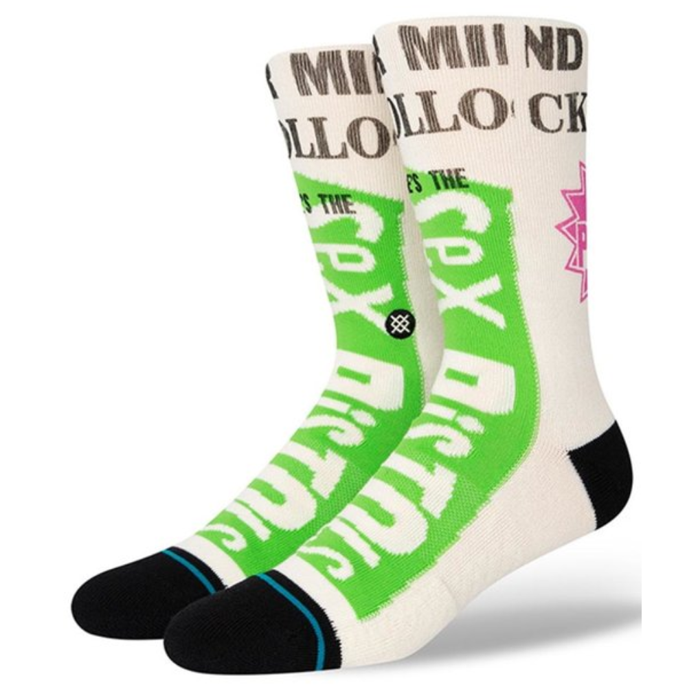 STANCE X SEX PISTOLS BOLLOCKS OFF WHITE CALZINI