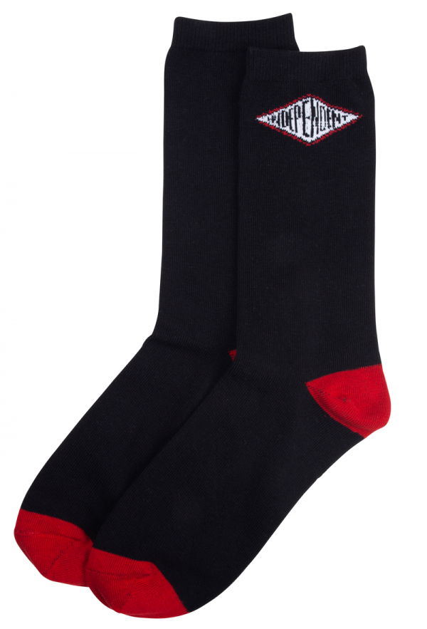 INDEPENDENT SUMMIT SOCKS (2 PZ) WHITE/BLACK CALZINI