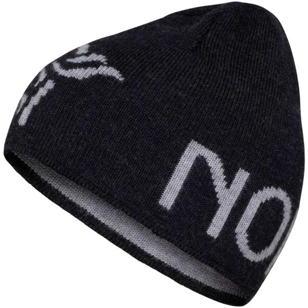 NORRONA /29 MID MERINO ULL LOGO BEANIE CAVIAR MELANGE