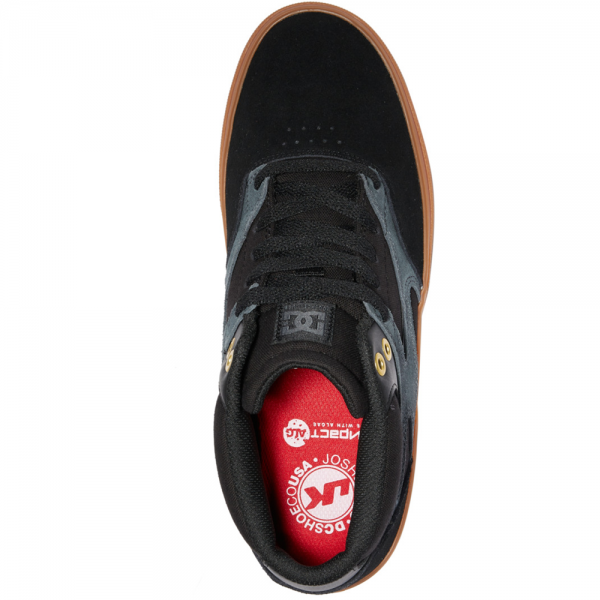 DC SHOES KALIS VULC MID S BLACK/GUM SCARPE