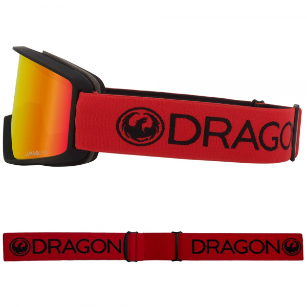 DRAGON DX3 OTG SAFFRON LITE/RED ION MASCHERA SNOWBOARD BAMBINO