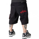 BLUESKIN JEANS DENIM LOGO RED NERO