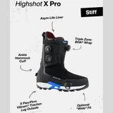 BURTON STEP ON HIGHSHOT X PRO BLACK SCARPONI SNOWBOARD