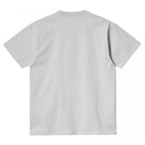 CARHARTT WIP S/S AMERICAN SCRIPT ASH HEATHER T-SHIRT