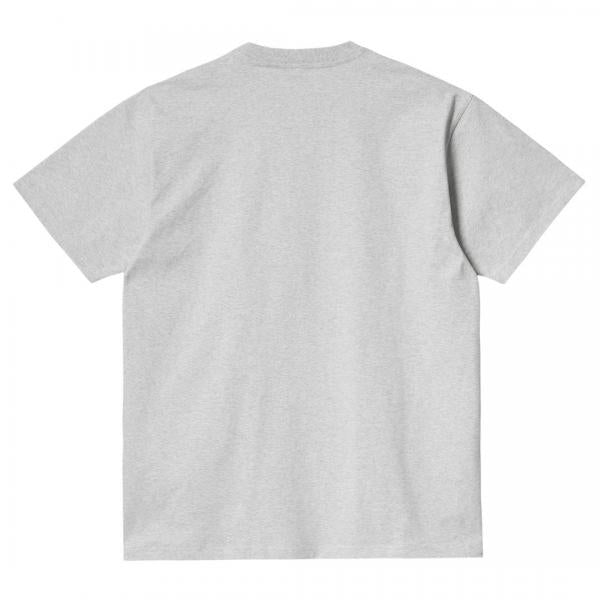 CARHARTT WIP S/S AMERICAN SCRIPT ASH HEATHER T-SHIRT