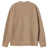 CARHARTT WIP CHASE SWEATER DUSTY H BROWN/GOLD MAGLIONE