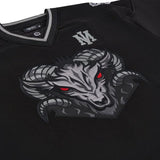 DOLLY NOIRE GOAT HOCKEY CREWNECK BLACK