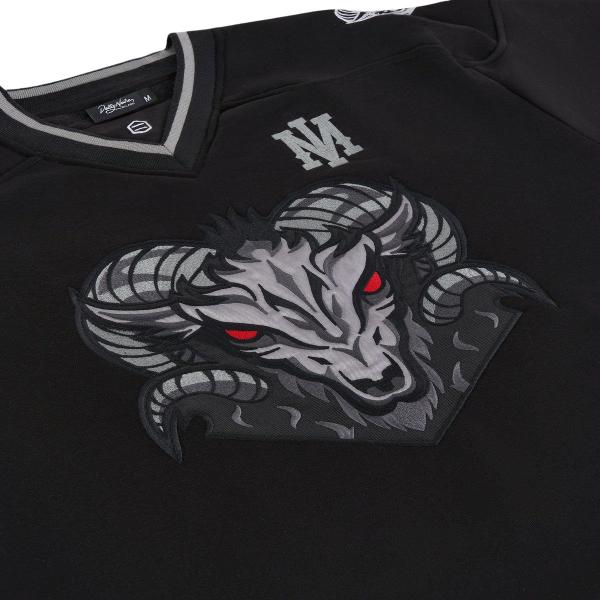 DOLLY NOIRE GOAT HOCKEY CREWNECK BLACK