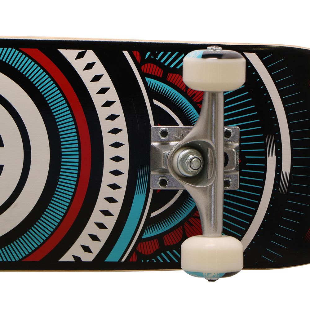 ELEMENT HATCHED RED BLUE 8.0" SKATEBOARD