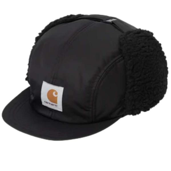 CARHARTT WIP OLTERA EAR CAP BLACK CAPPELLO