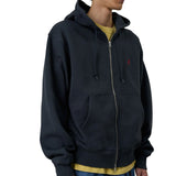 GRAMICCI ONE POINT ZIP HOODED SWEATSHIRT VINTAGE BLACK