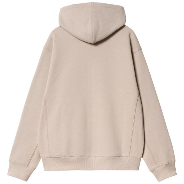 CARHARTT WIP HOODED AMERICAN SCRIPT JACKET FLEUR DE SEL