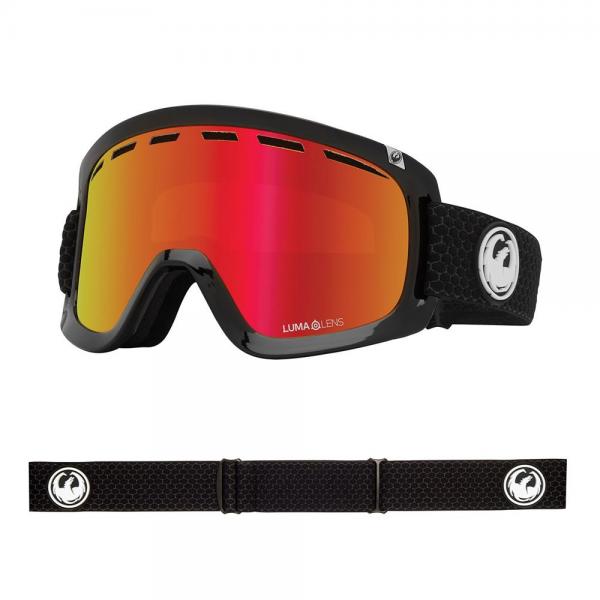 DRAGON D1 OTG  SPLIT LL RED ION /LL RED ION MASCHERA SNOWBOARD