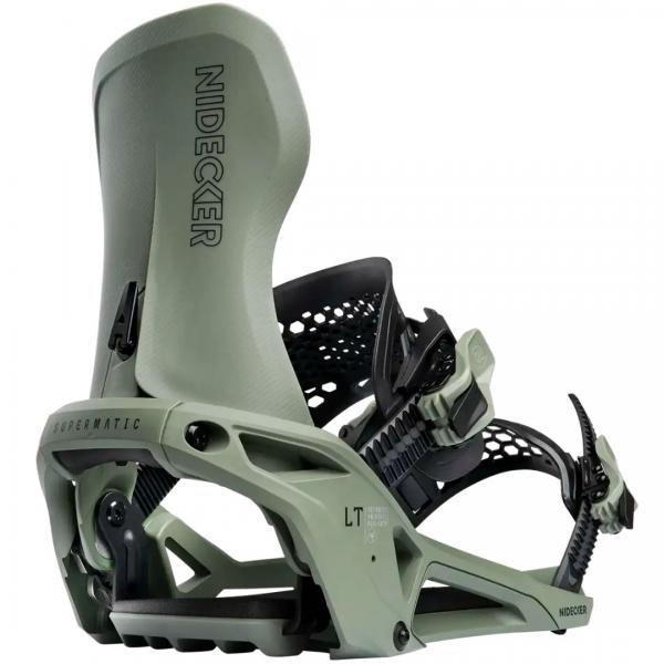 NIDECKER SUPERMATIC LT OLIVE ATTACCHI SNOWBOARD