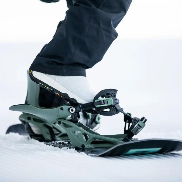 NIDECKER SUPERMATIC LT OLIVE ATTACCHI SNOWBOARD