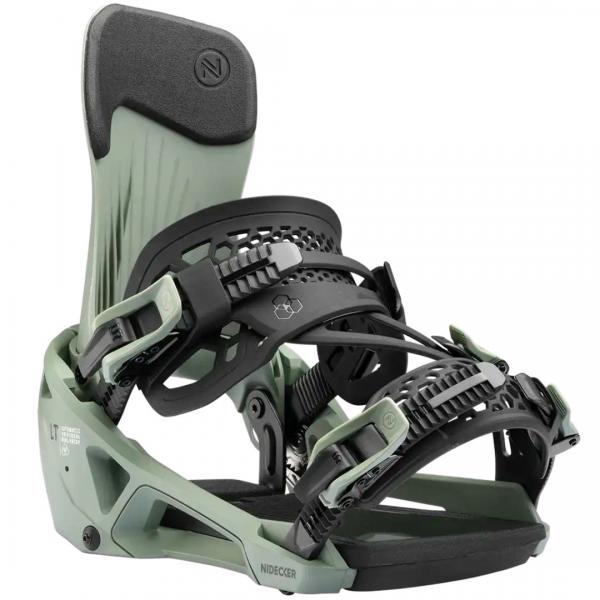 NIDECKER SUPERMATIC LT OLIVE ATTACCHI SNOWBOARD