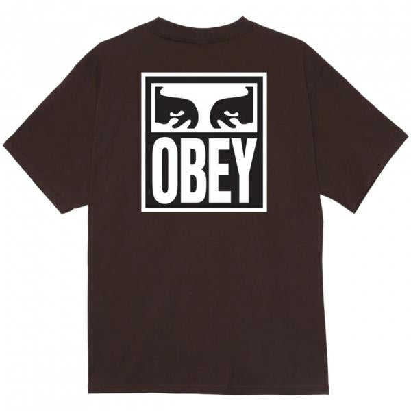 OBEY EYES ICON 2 TEE JAVA BROWN