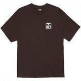 OBEY EYES ICON 2 TEE JAVA BROWN