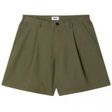 OBEY DEAN PLEATED TEA LEAF SHORTS