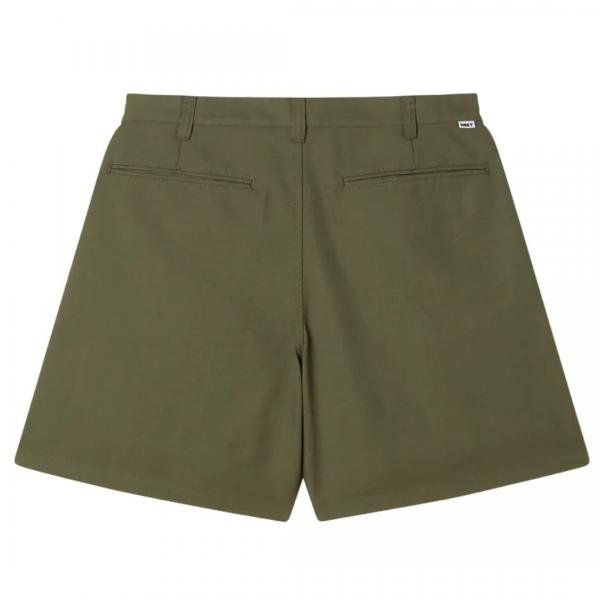 OBEY DEAN PLEATED TEA LEAF SHORTS
