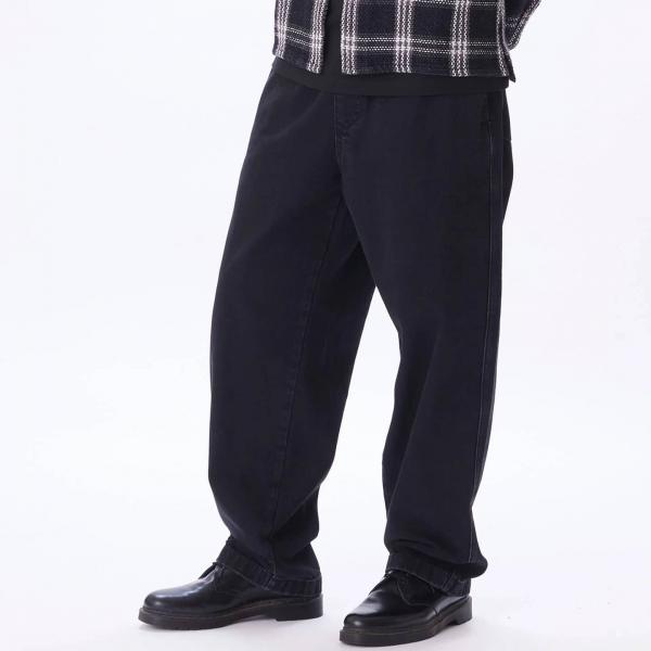 OBEY EASY DENIM FADED BLACK PANTALONI