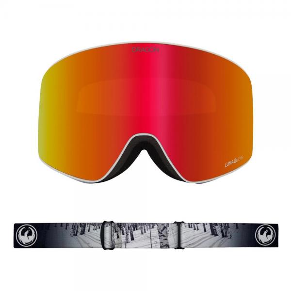 DRAGON PXV THE CALM LL RED ION/ LL ROSE MASCHERA SNOWBOARD