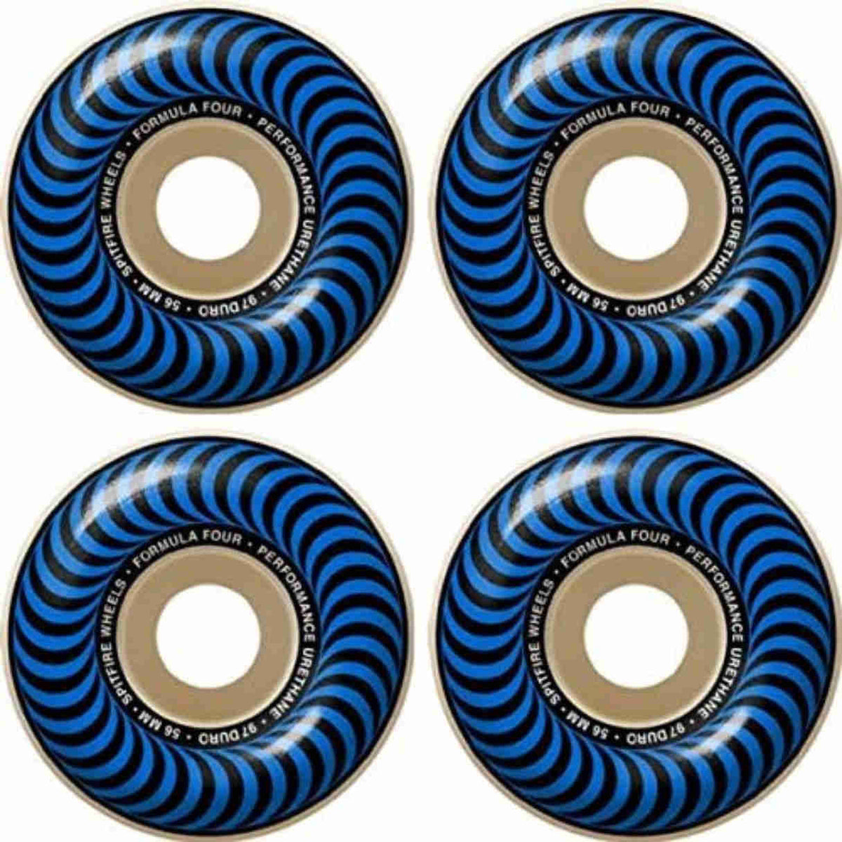 SPITFIRE WHEELS FORMULA FOUR CLASSIC 99DU BLUE RUOTE SKATEBOARD