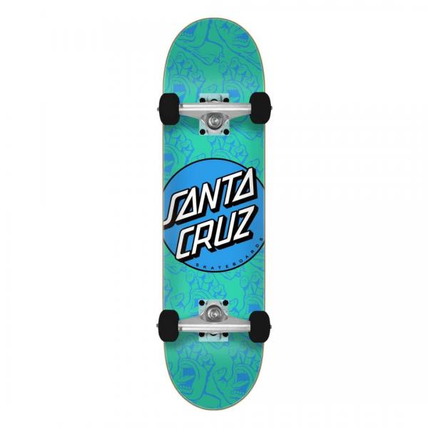 SANTA CRUZ DOT HANDS MINI 7.75" x 30" SKATEBOARD COMPLETO