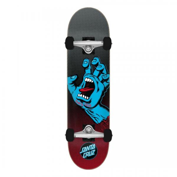 SANTA CRUZ SCREAMING HAND FADE LARGE 8.25" SKATEBOARD COMPLETO